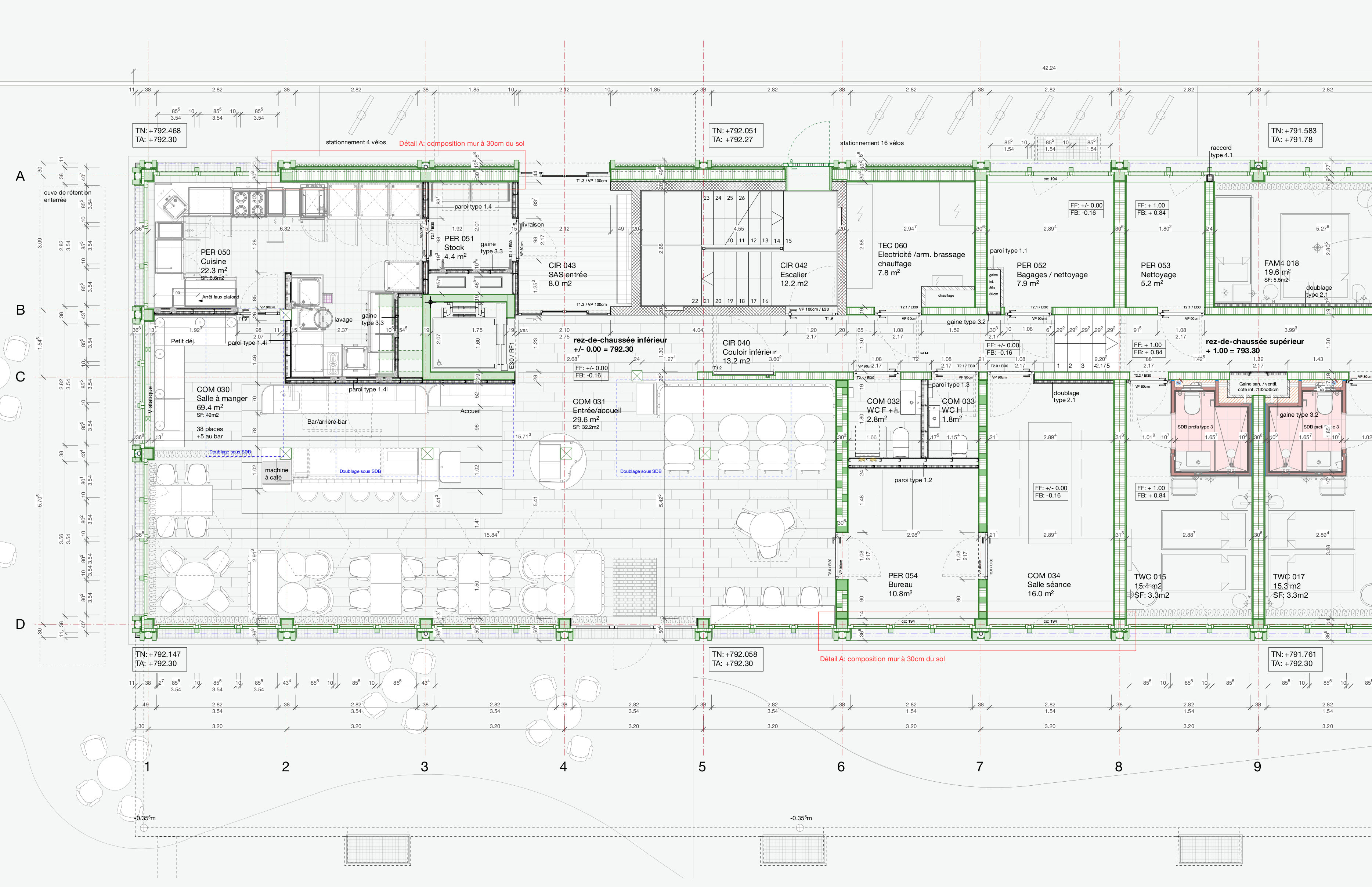 Dessin de plan sur la base de références